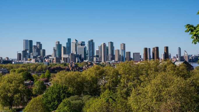 Skyline von London.